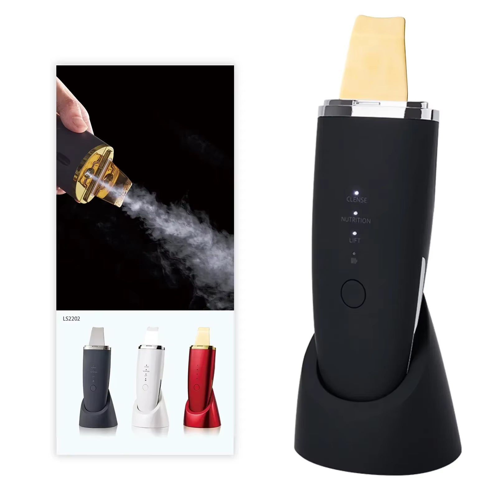 24K Ultrasonic Skin Scrubber