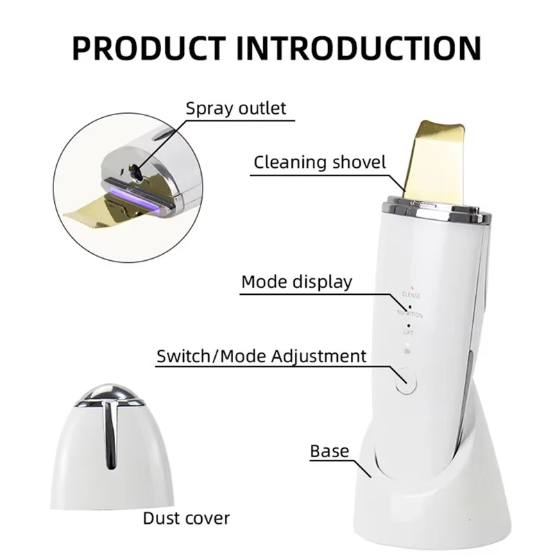 24K Ultrasonic Skin Scrubber